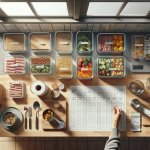 Еженедельный ПП-милпреп: порционные контейнеры, меню, список покупок, маркировка и хранение на неделю.